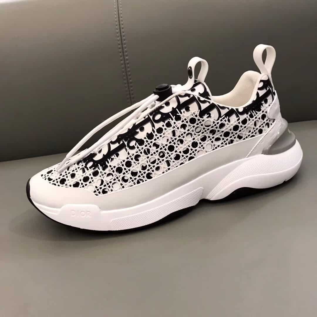 D*or b24 cannage motif black sneaker - cd21