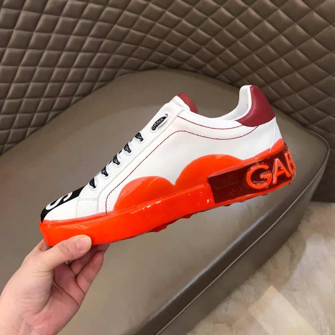 DOLCE & GABBANA PORTOFINO MELT SNEAKERS IN PRINTED NAPPA CALFSKIN - DG16