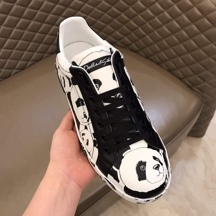 DOLCE & GABBANA PORTOFINO SNEAKERS IN PRINTED NAPPA CALFSKIN - DG 11