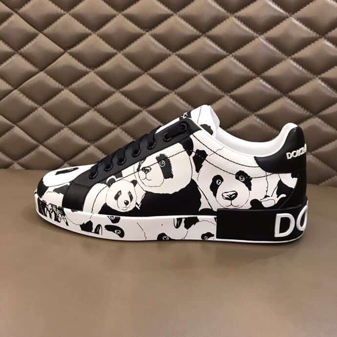DOLCE & GABBANA PORTOFINO SNEAKERS IN PRINTED NAPPA CALFSKIN - DG 11