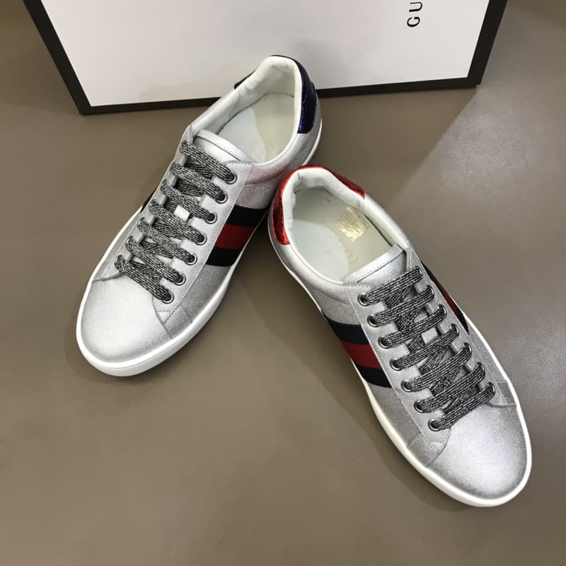 G*u*i ace sliver sneaker - gc39
