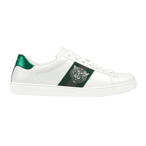 G*u*i tiger ace embroidered sneaker white - gc27