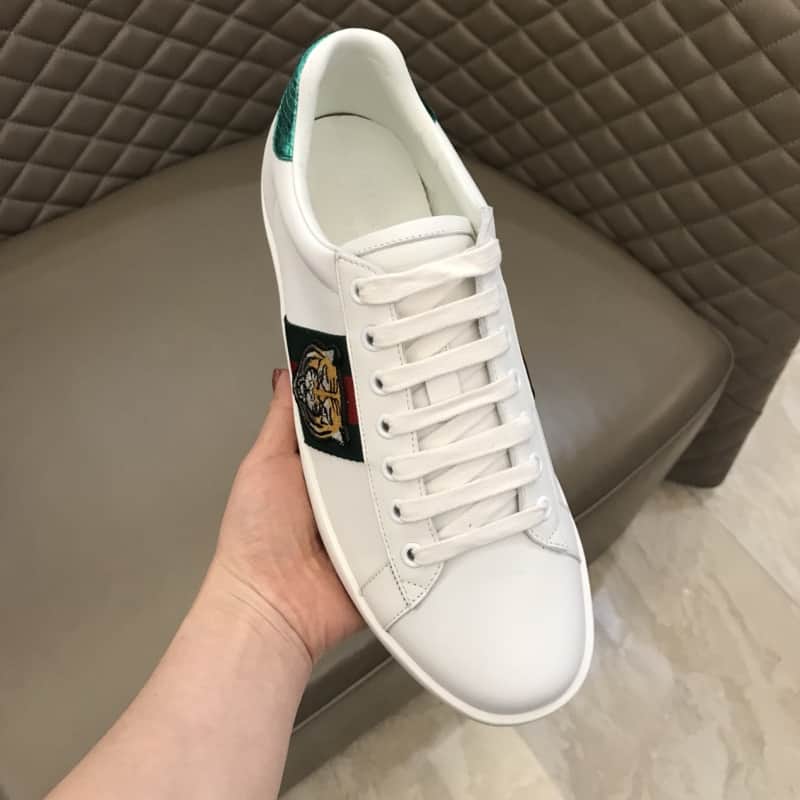 G*u*i tiger ace embroidered sneaker white - gc27