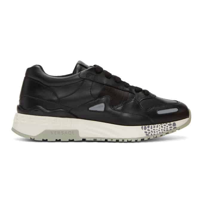 VERSACE BLACK RUNNER SNEAKERS - VS18