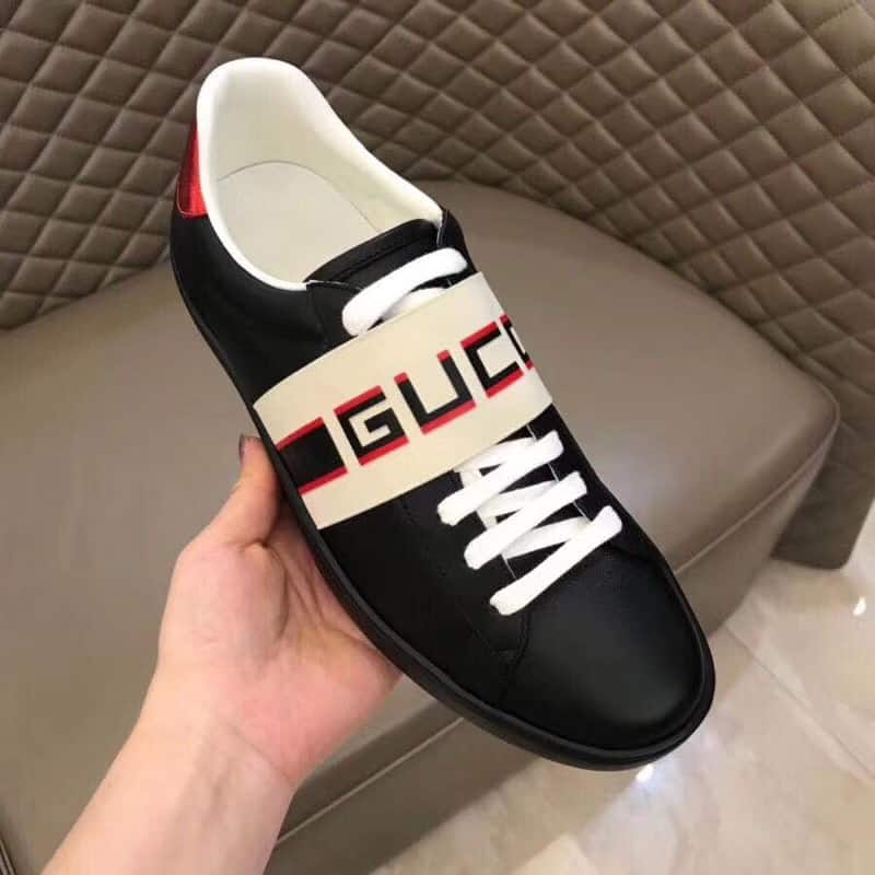 G*u*i stripe leather sneaker - gc4