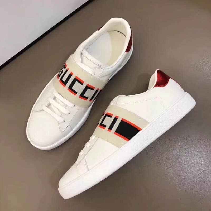 G*u*i stripe leather sneaker - gc3