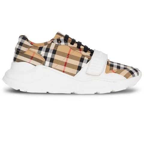 B**rry vintage check cotton sneaker