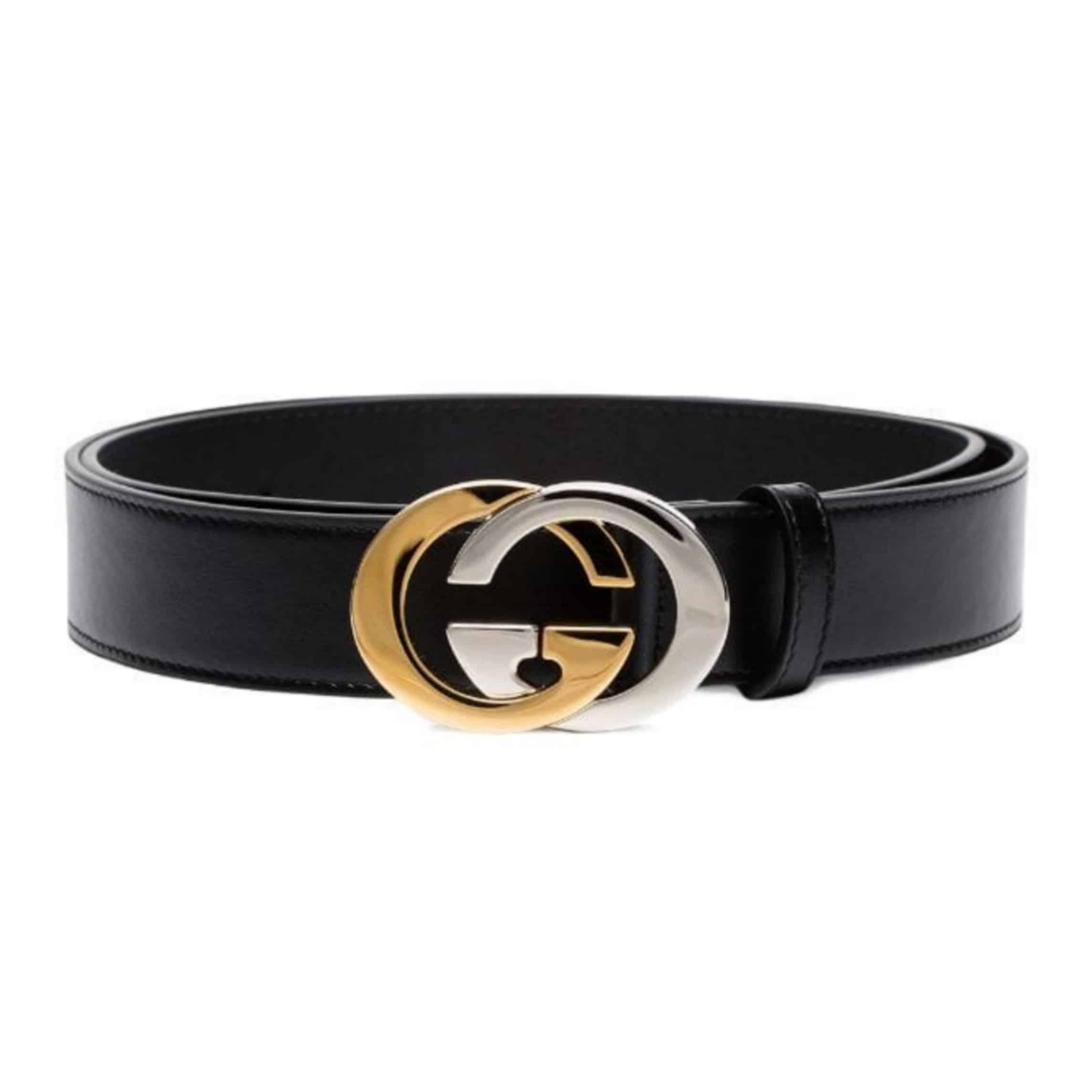 G*u*i gg leather logo belt - b6