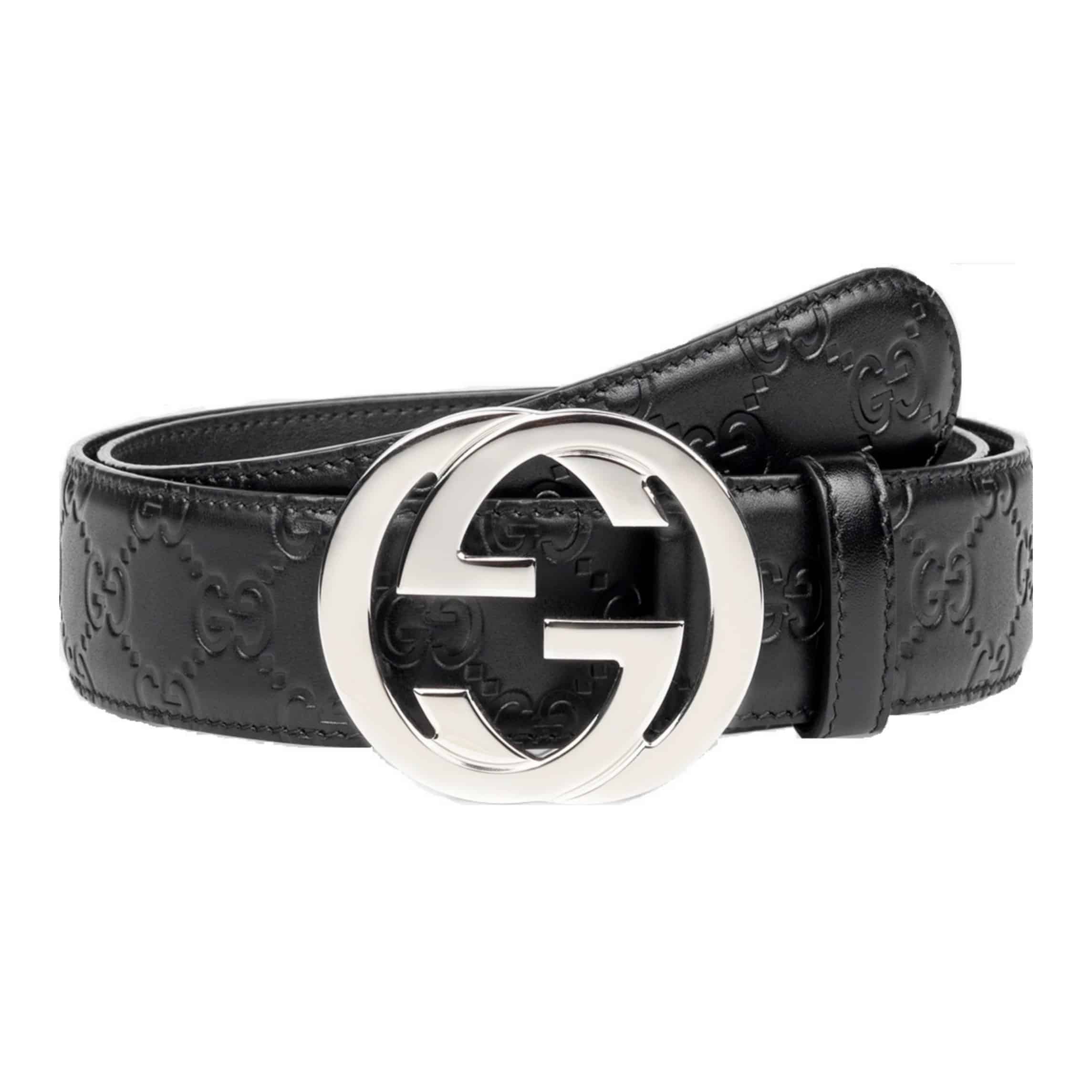 G*u*i interlocking-g leather belt - b7