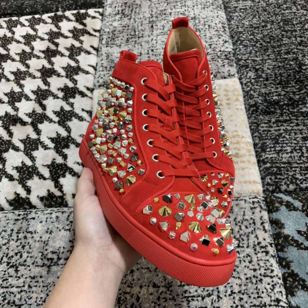 Ch**an louboutin high top sneaker