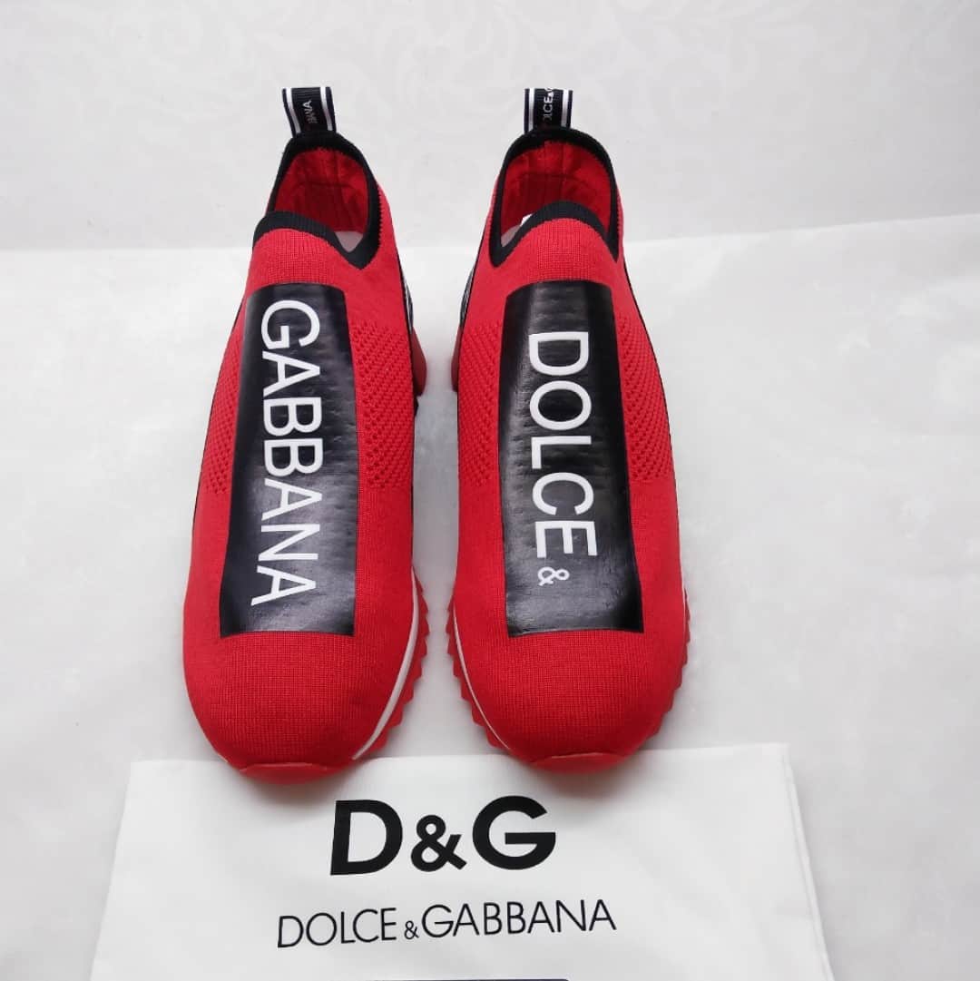 DOLCE & GABBANA STRETCH MESH SORRENTO SNEAKERS WITH LOGO
