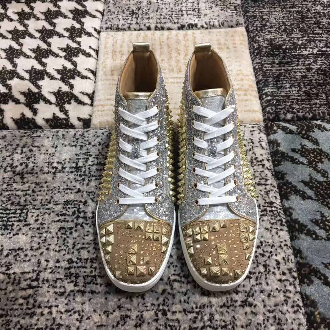 Ch**an louboutin high top sneaker