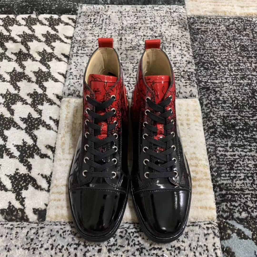 Ch**an louboutin high top sneaker - cl15