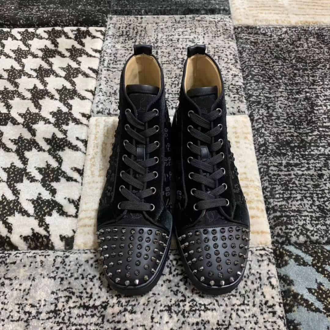 Ch**an louboutin high top sneaker - cl23