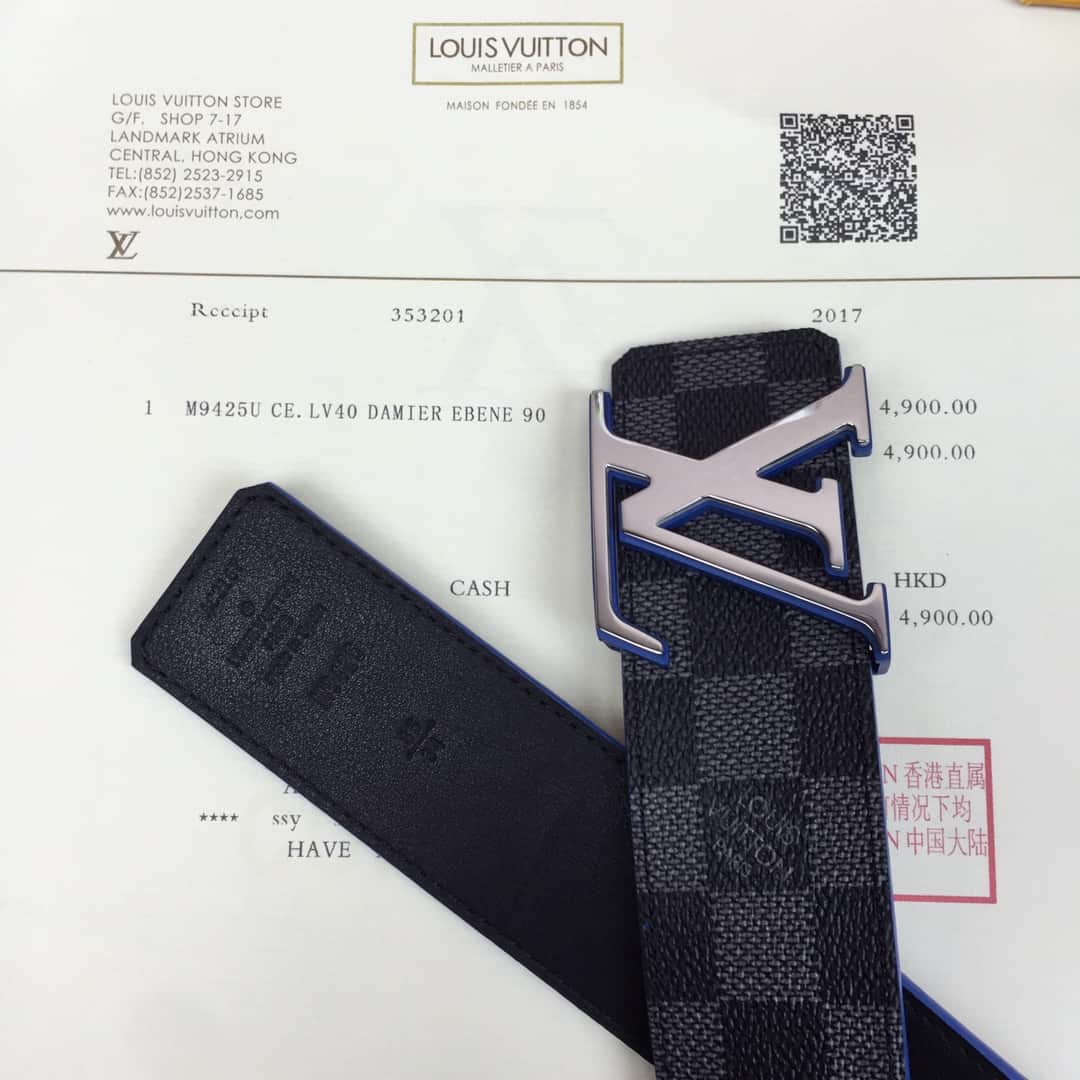 LV INITIALES 40MM RE.VERSIBLE BELT - B96