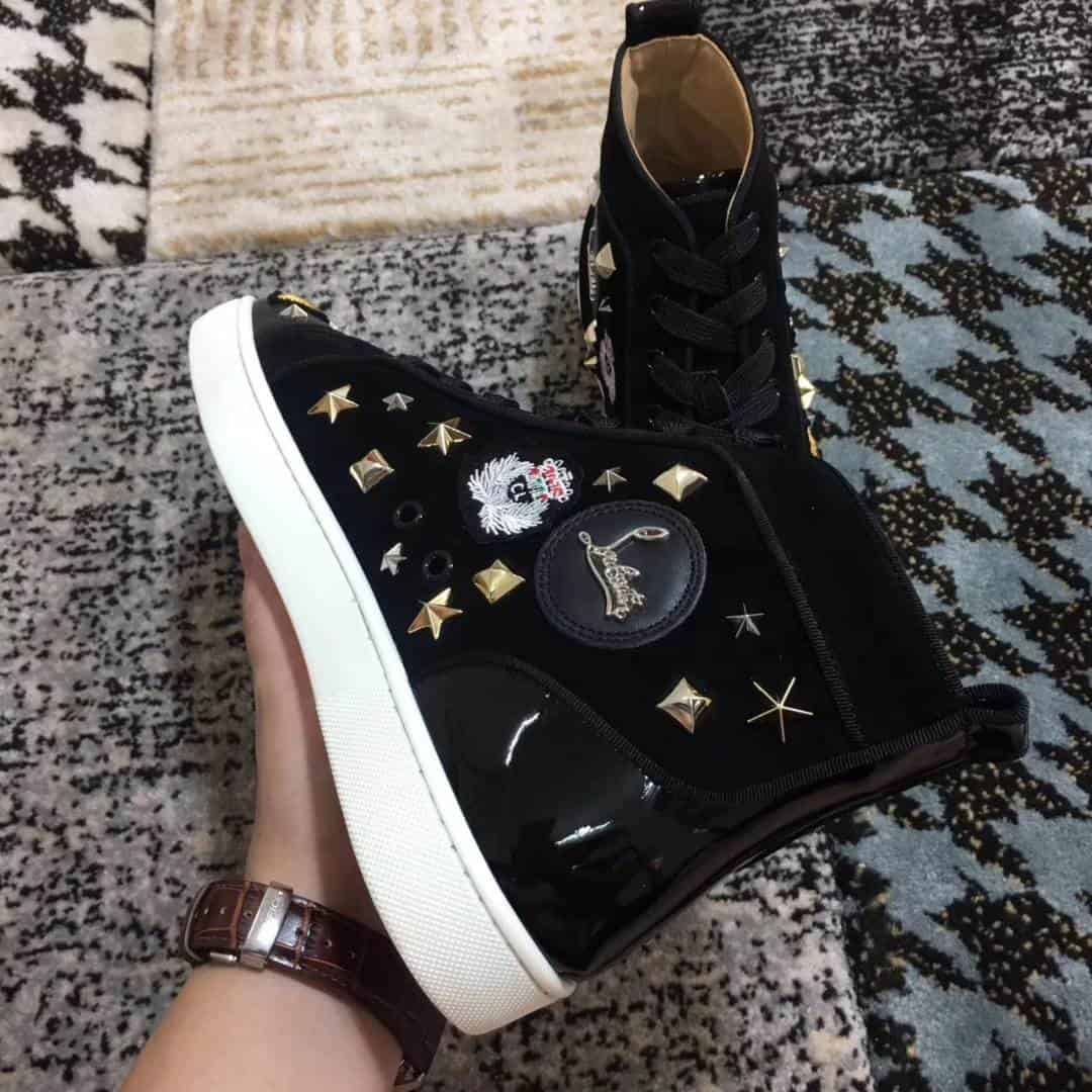 Ch**an louboutin high top sneaker - cl49