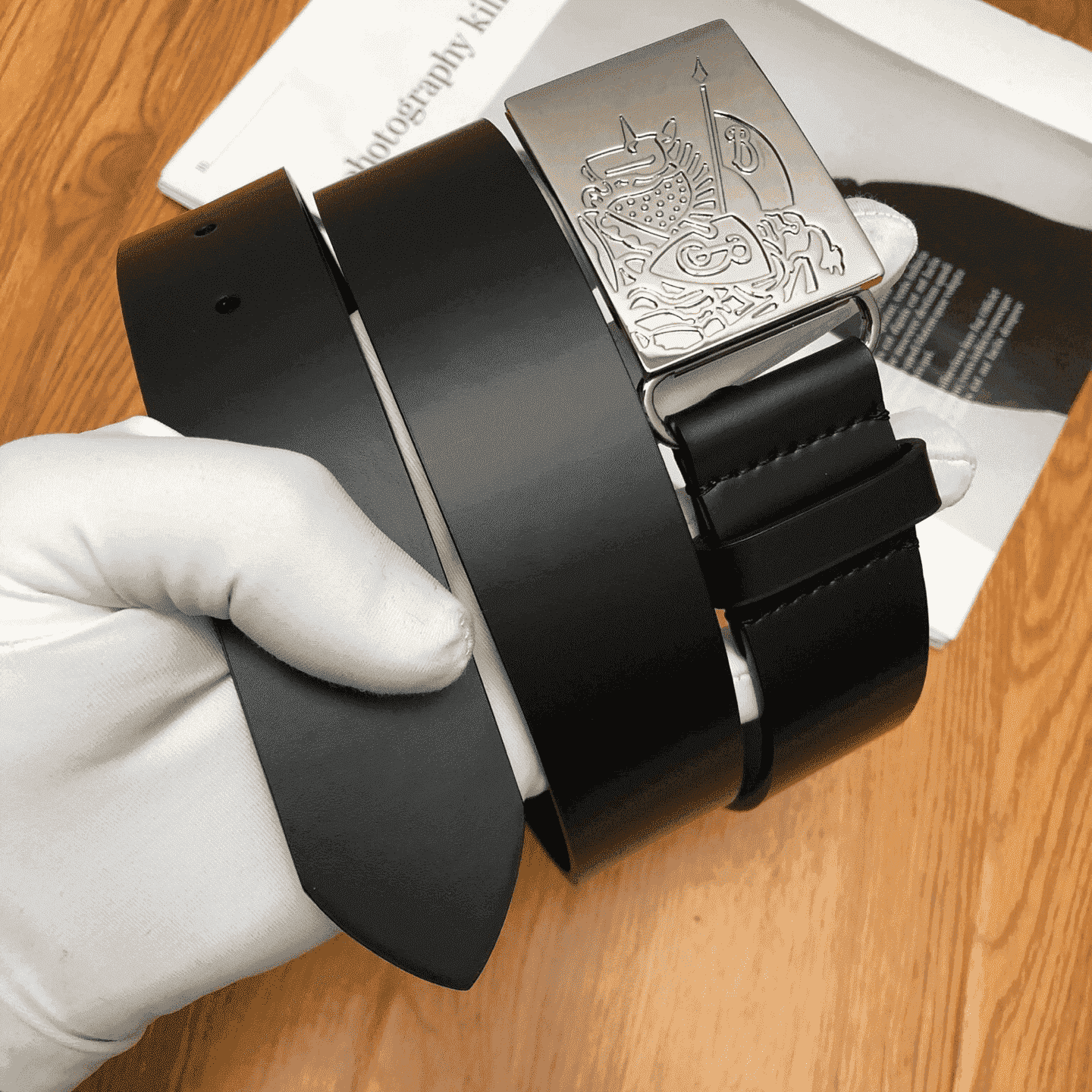 B**rry black men's luke leather belt - b24