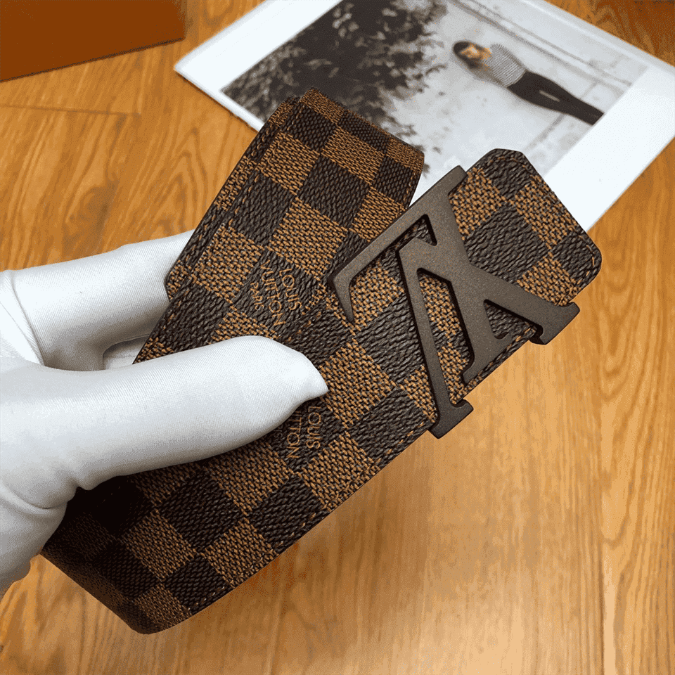 l0*is V*t0n damier ebene lv initiales belt