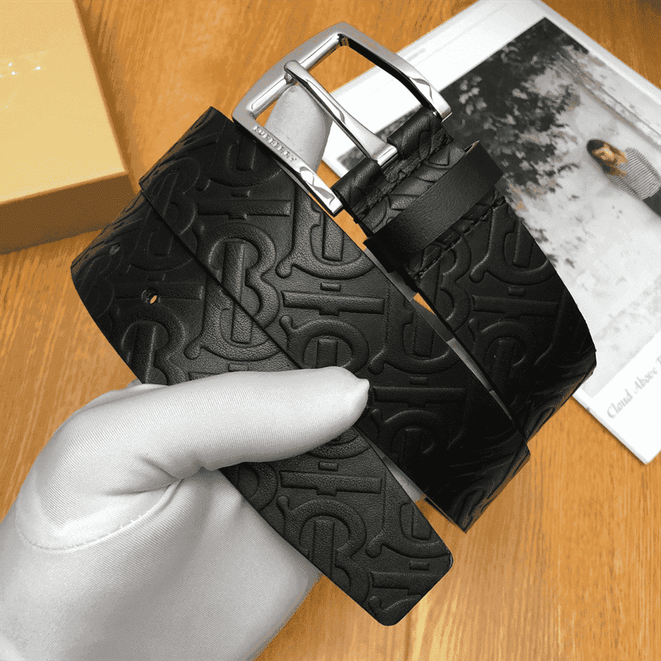 B**rry monogram leather belt - b22