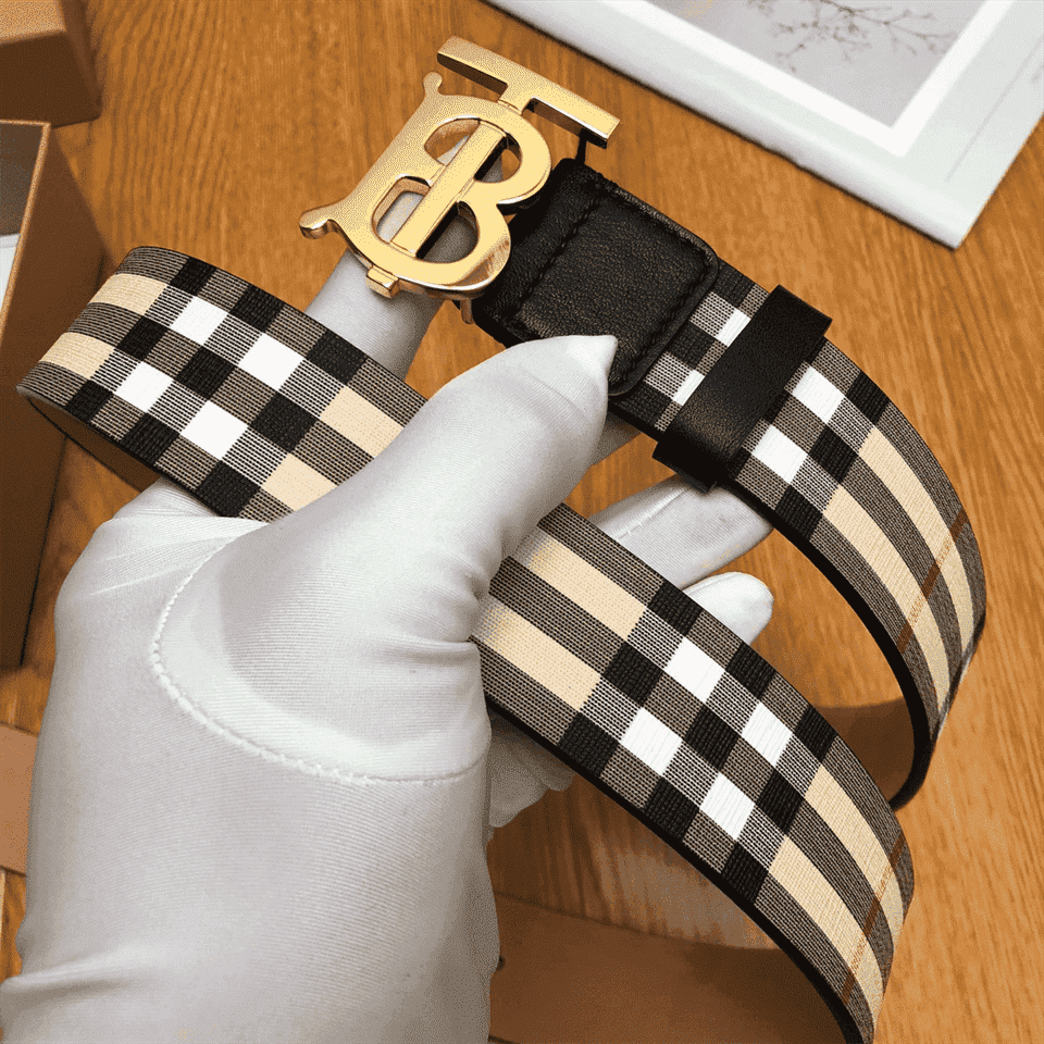 B**rry reversible monogram motif vintage check belt
