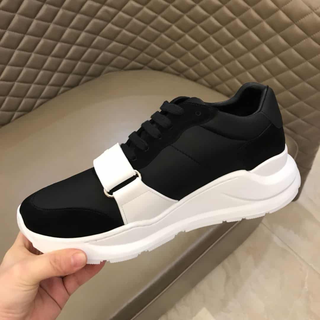 B**rry suede and neoprene high-top sneakers - bbr20