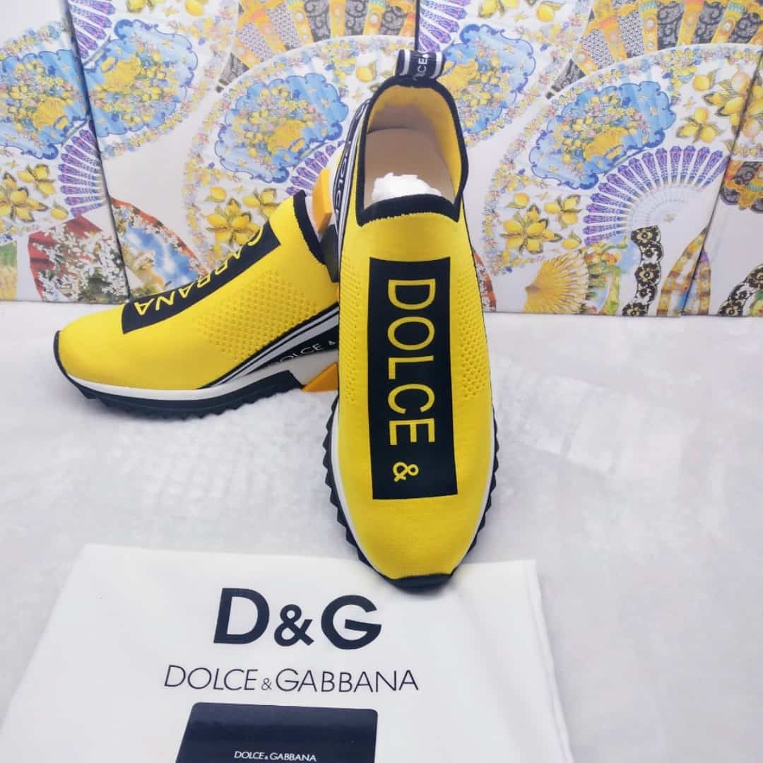 DOLCE & GABBANA STRETCH MESH SORRENTO SNEAKERS WITH LOGO - DG48