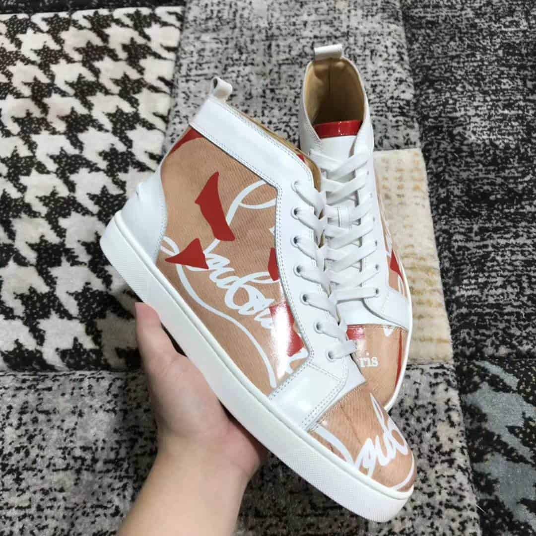 Ch**an louboutin high top sneaker - cl12