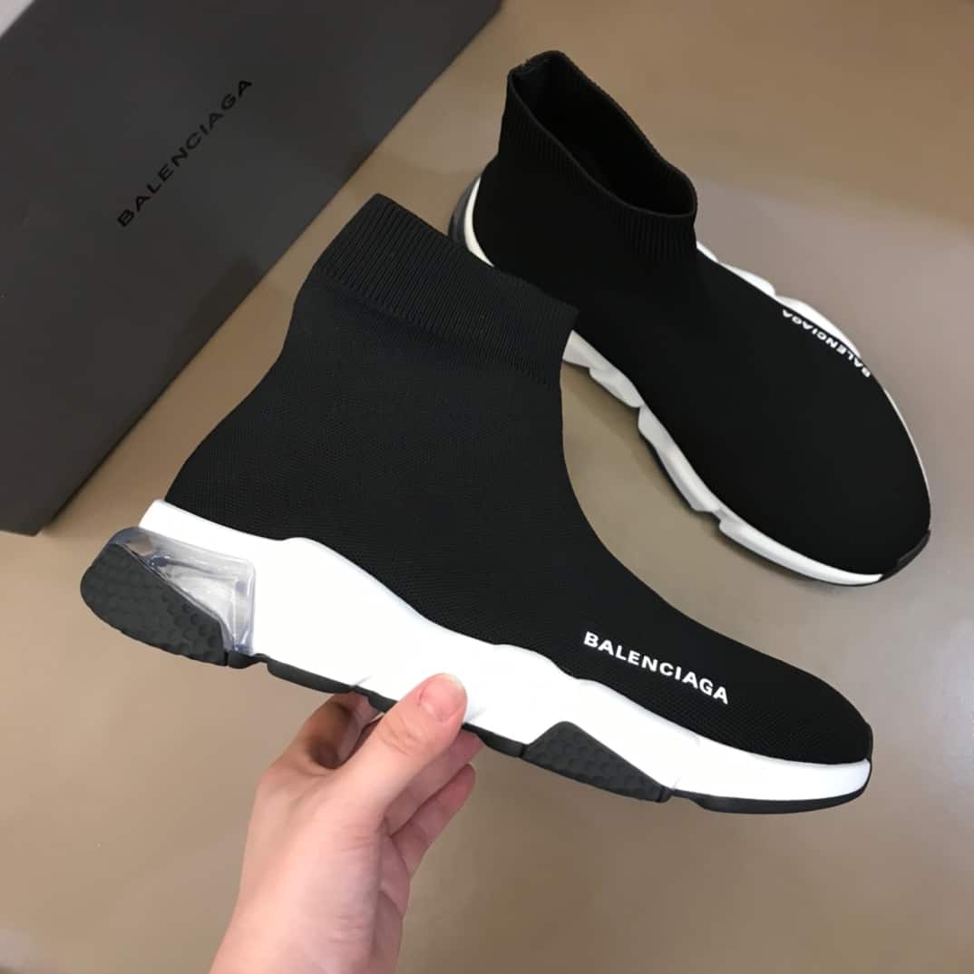 Ba*len*cia*ga speed clear sole sneakers - bb43