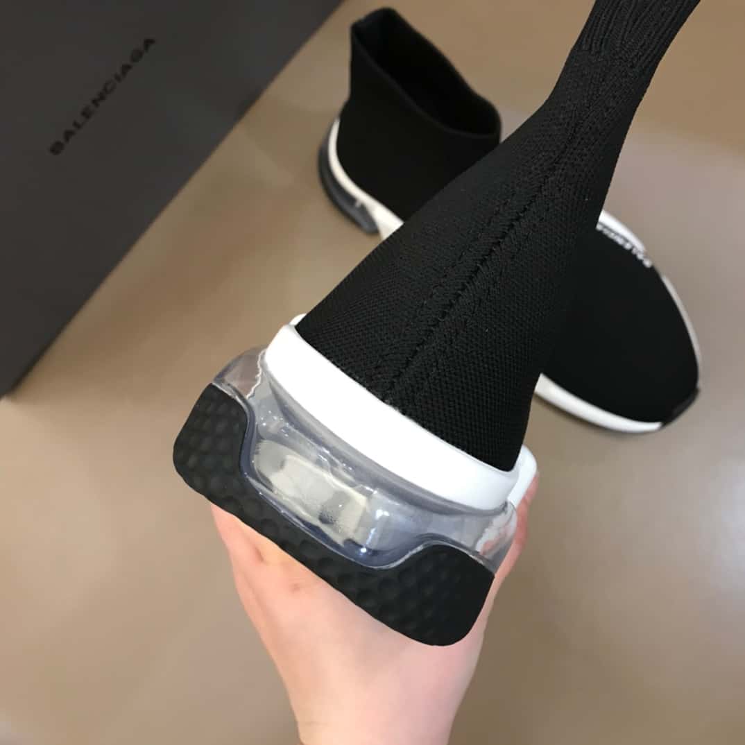 Ba*len*cia*ga speed clear sole sneakers - bb43