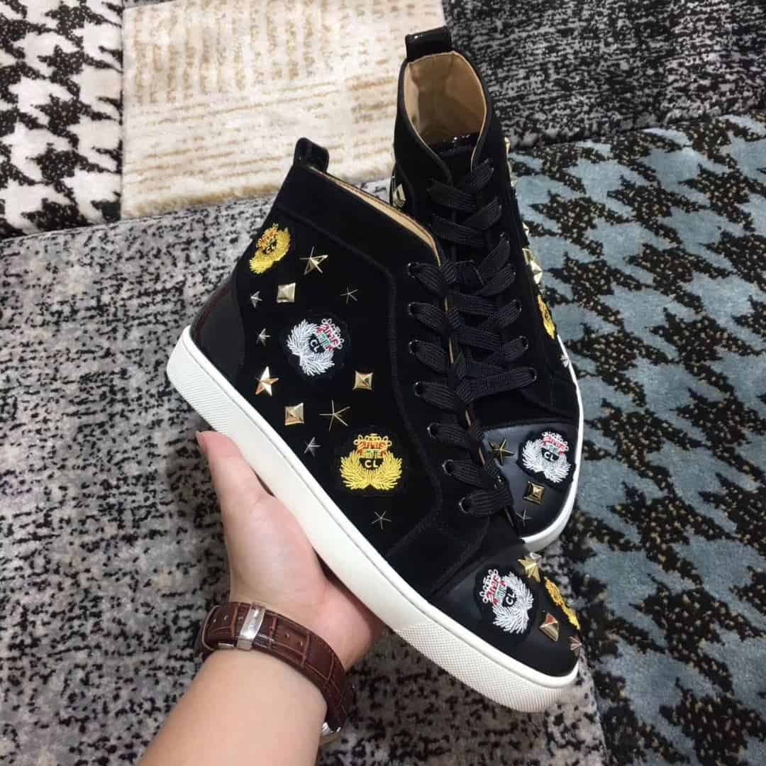 Ch**an louboutin high top sneaker - cl49