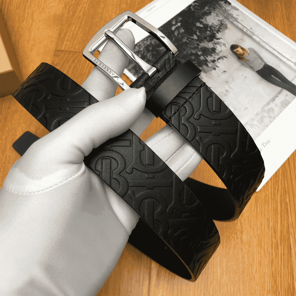 B**rry monogram leather belt - b22