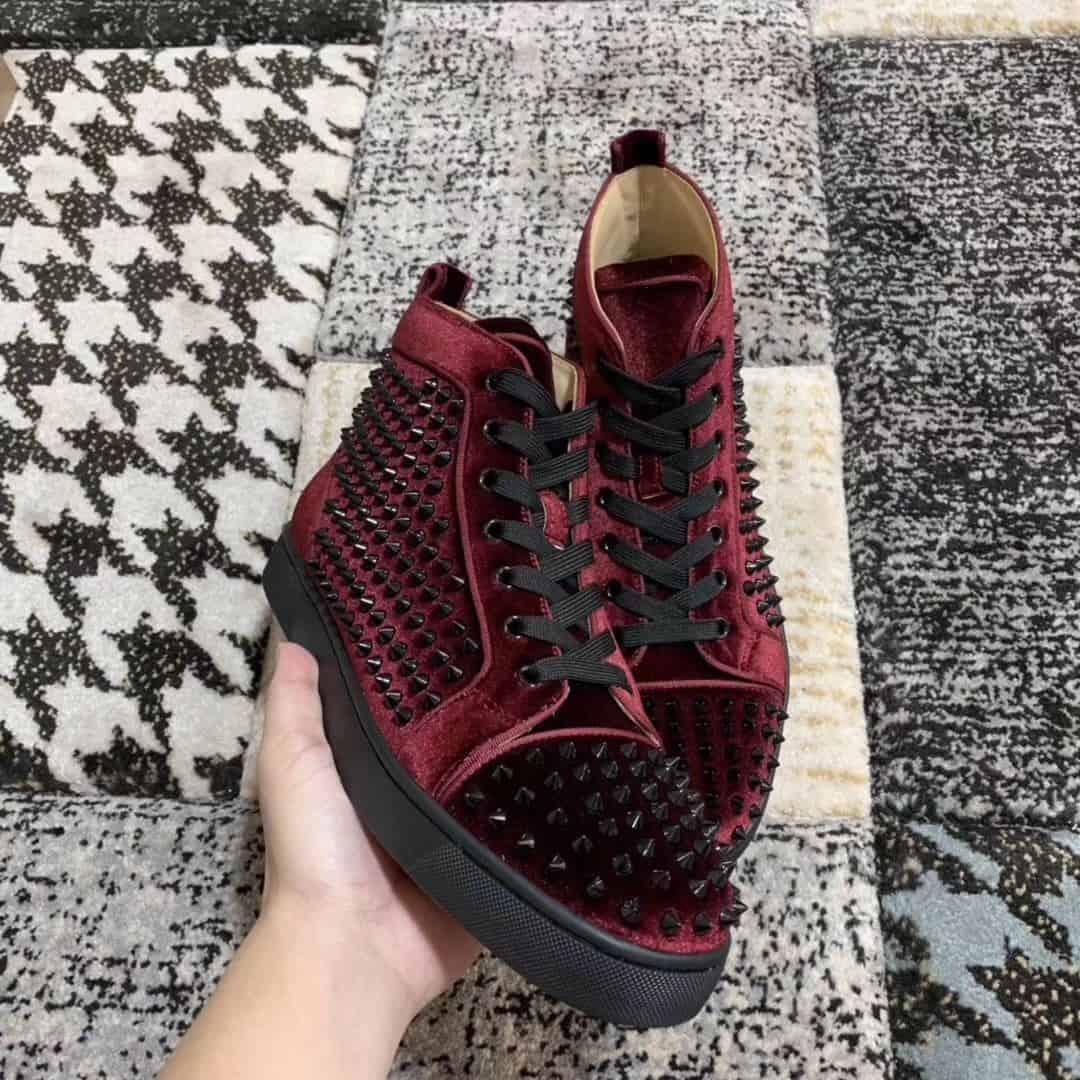 Ch**an louboutin high top sneaker