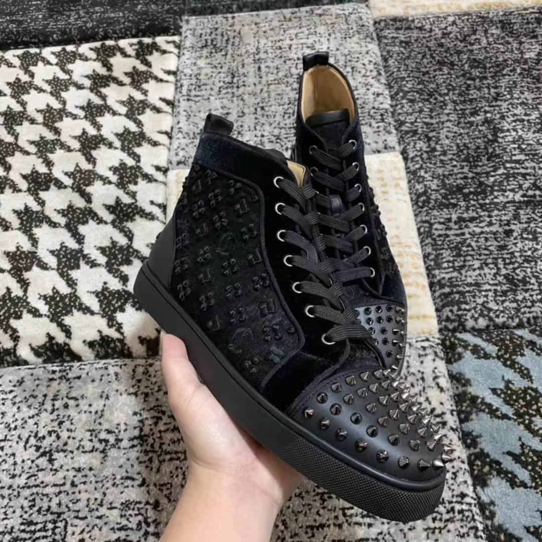 Ch**an louboutin high top sneaker - cl23