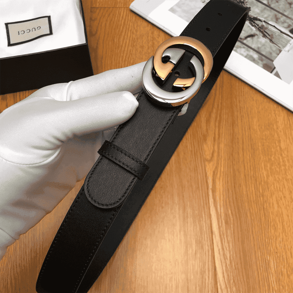 G*u*i gg leather logo belt - b6