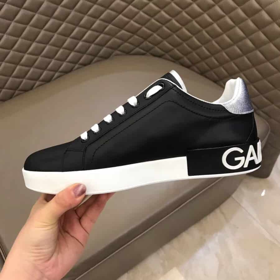 DOLCE & GABBANA CALFSKIN NAPPA PORTOFINO SNEAKERS - DG25
