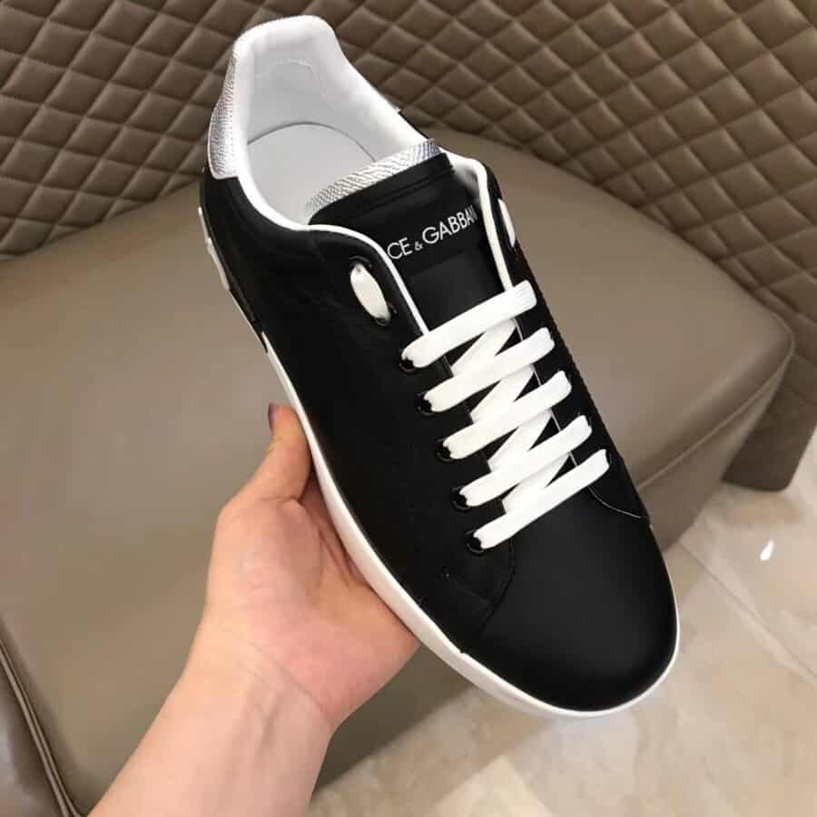 DOLCE & GABBANA CALFSKIN NAPPA PORTOFINO SNEAKERS - DG25