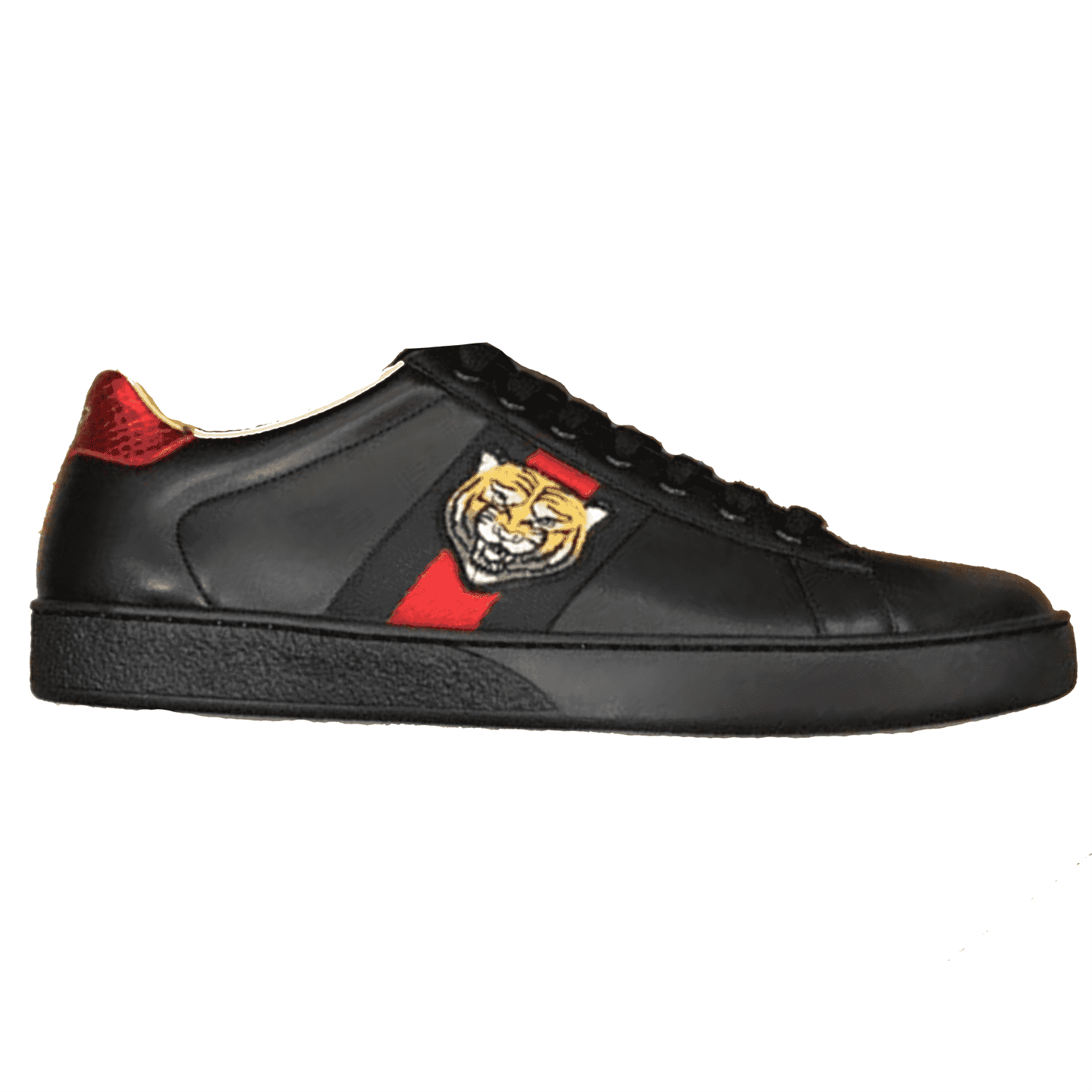 G*u*i tiger ace embroidered sneaker black – gc49