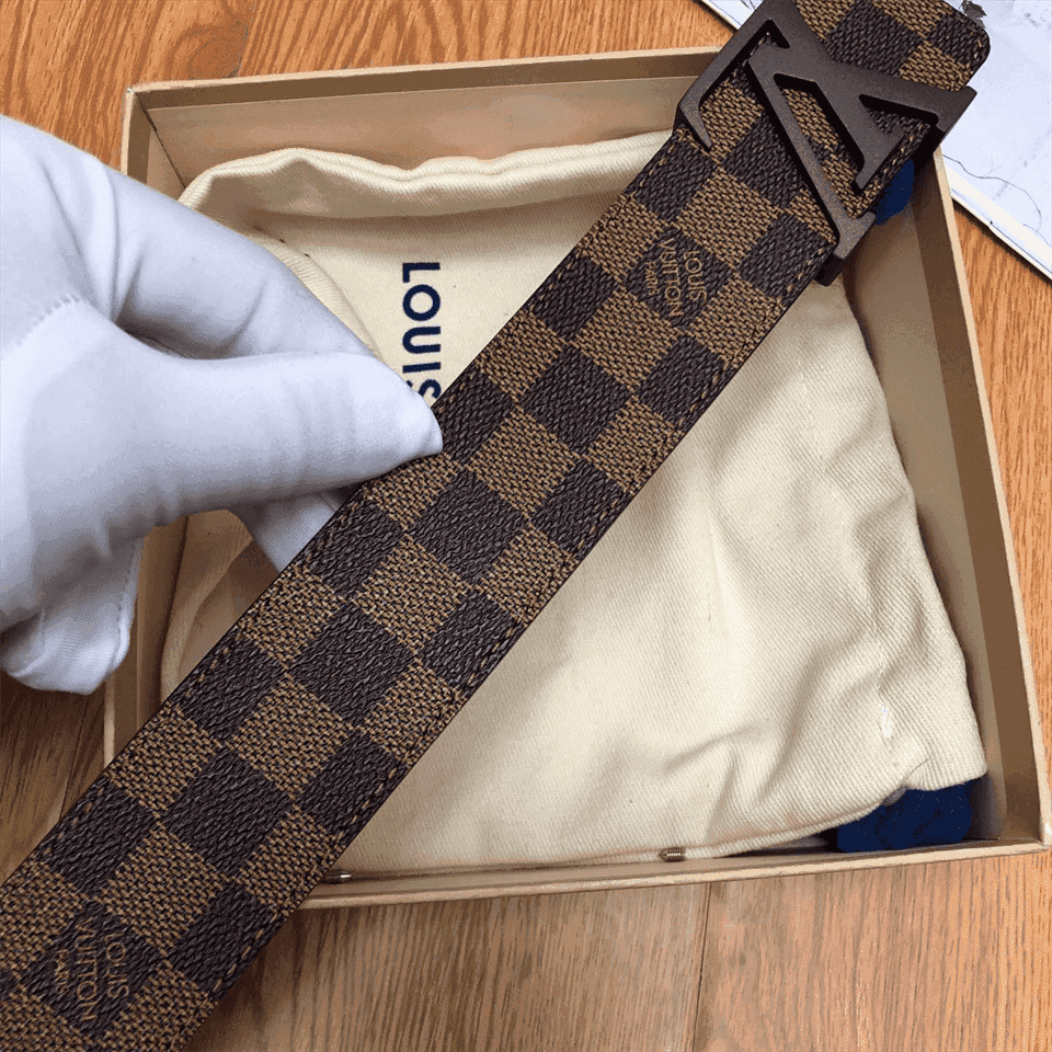 l0*is V*t0n damier ebene lv initiales belt