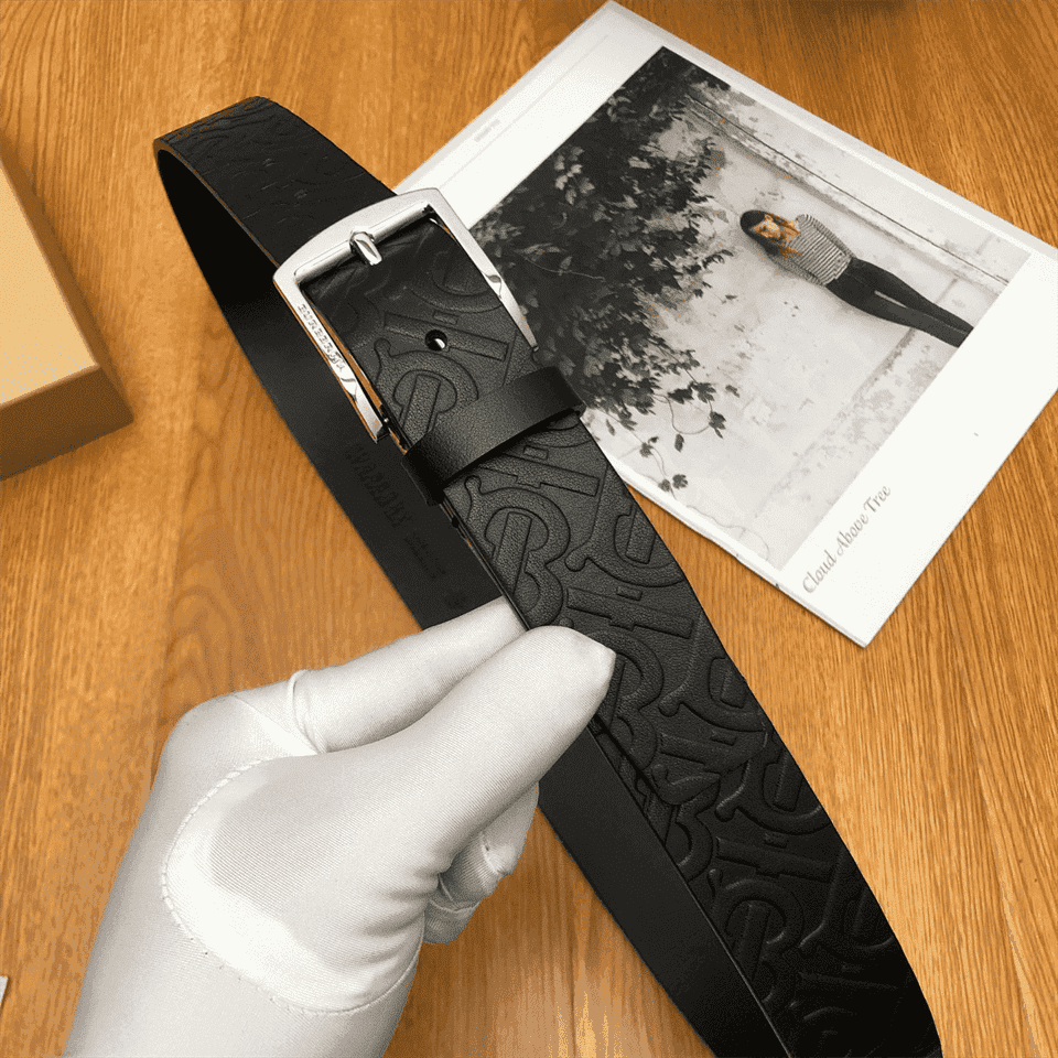 B**rry monogram leather belt - b22