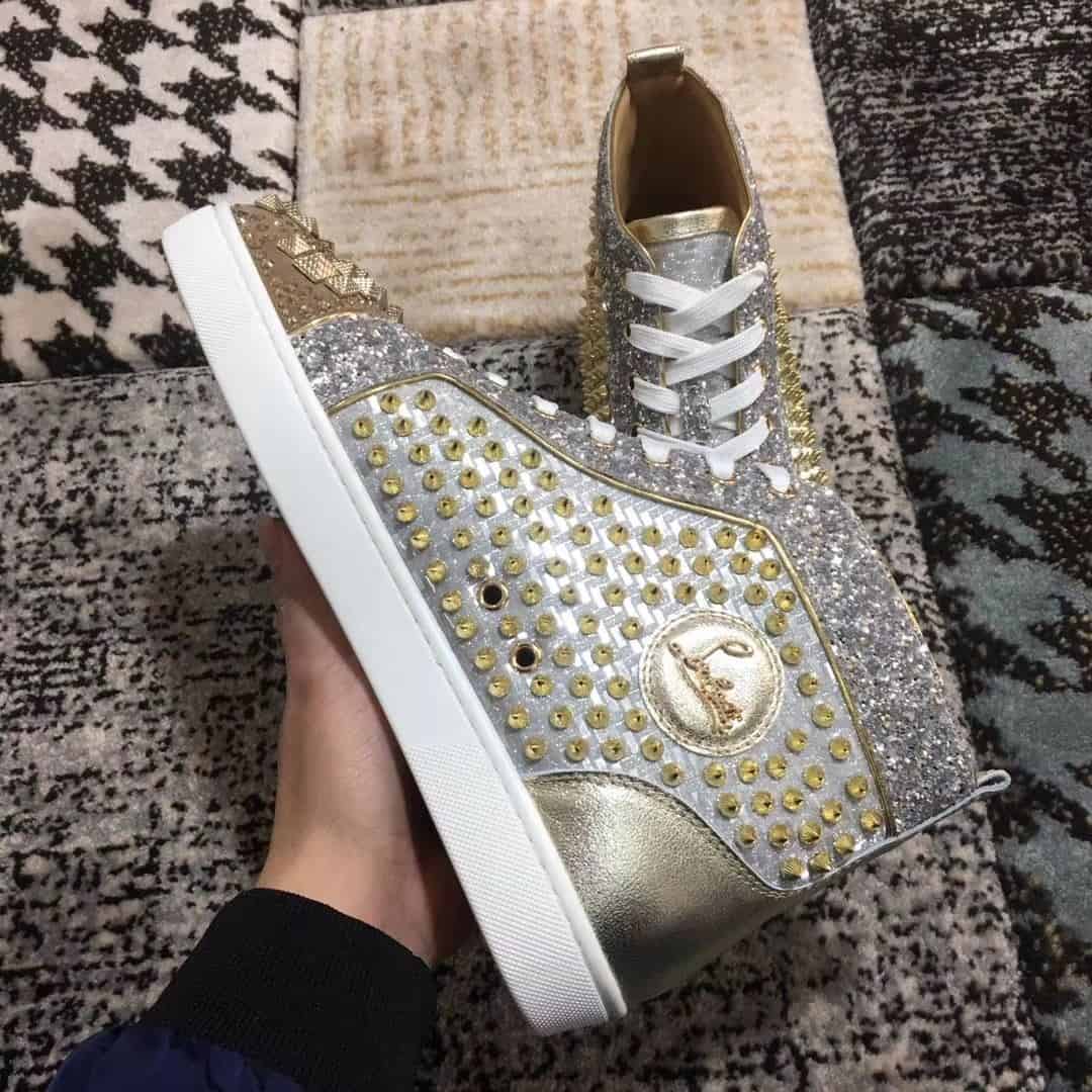 Ch**an louboutin high top sneaker
