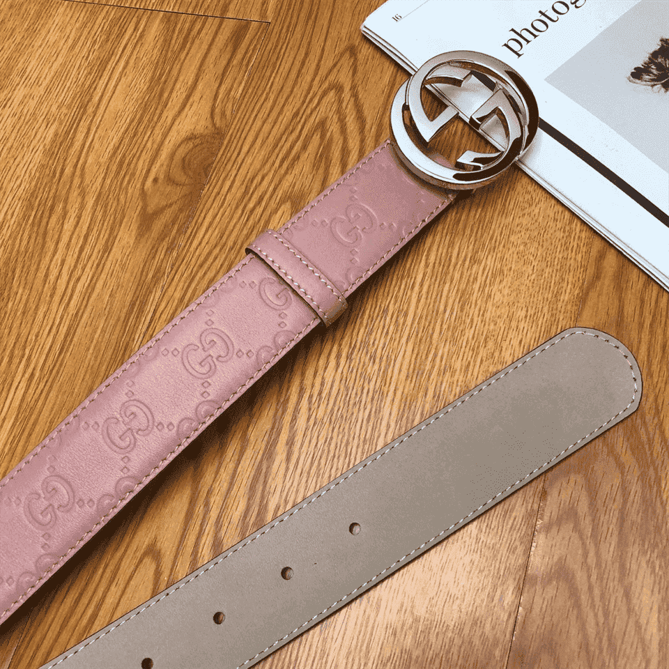 G*u*i interlocking g-buckle leather belt - b2