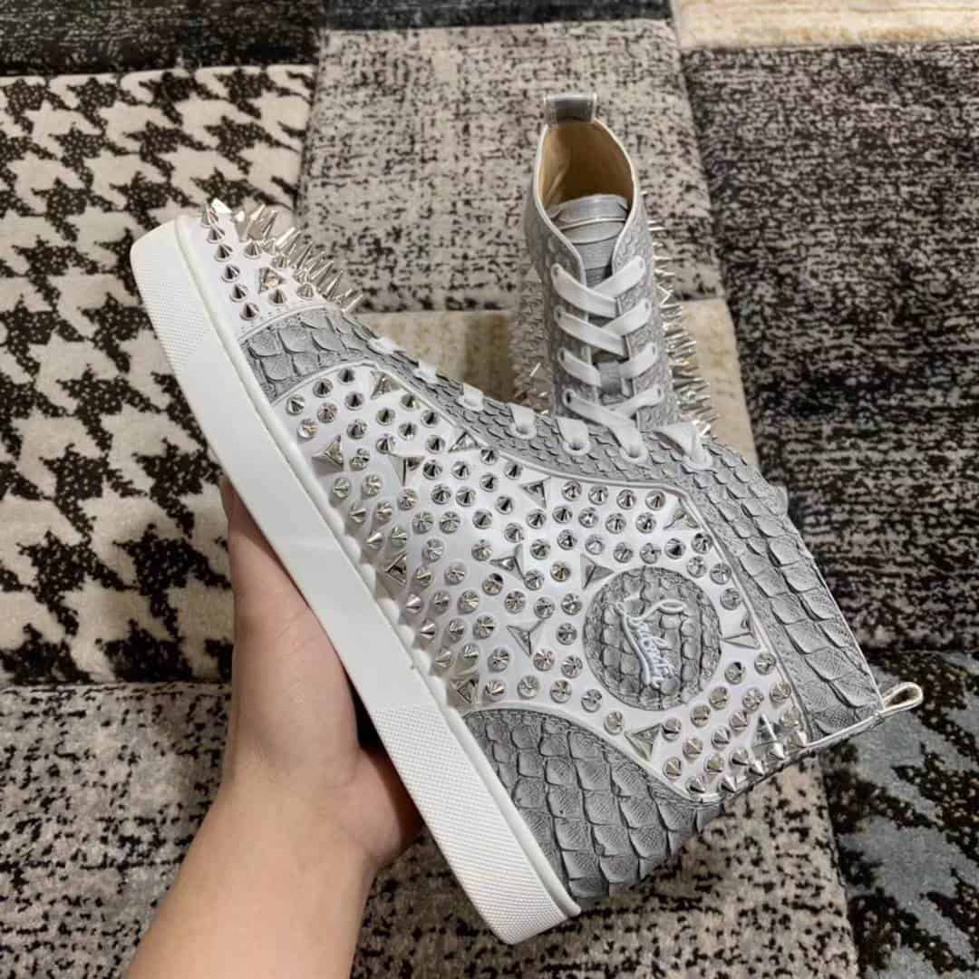 Ch**an louboutin high top sneaker - cl21