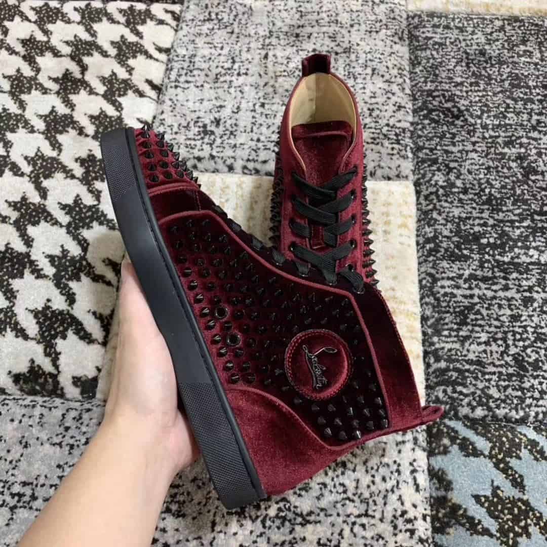 Ch**an louboutin high top sneaker