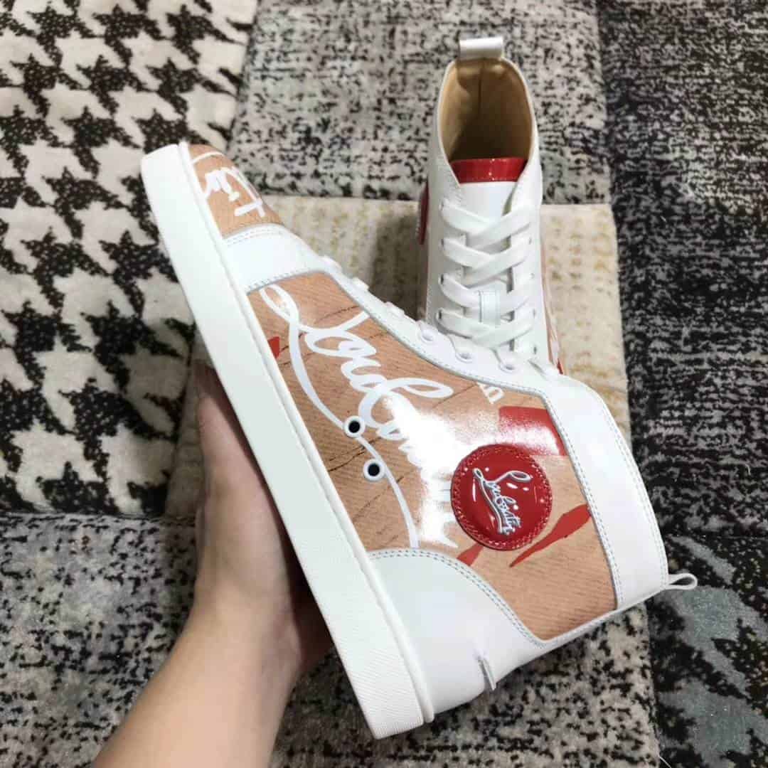 Ch**an louboutin high top sneaker - cl12