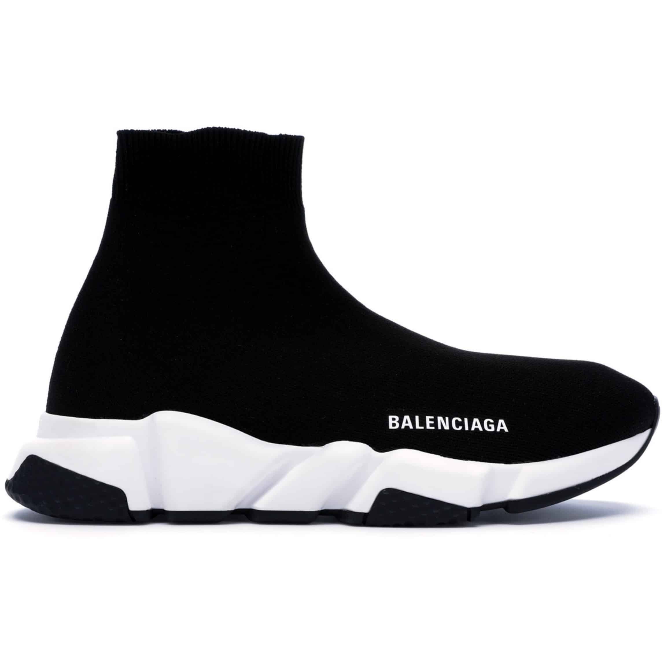 Ba*len*cia*ga speed trainer black white - bb10