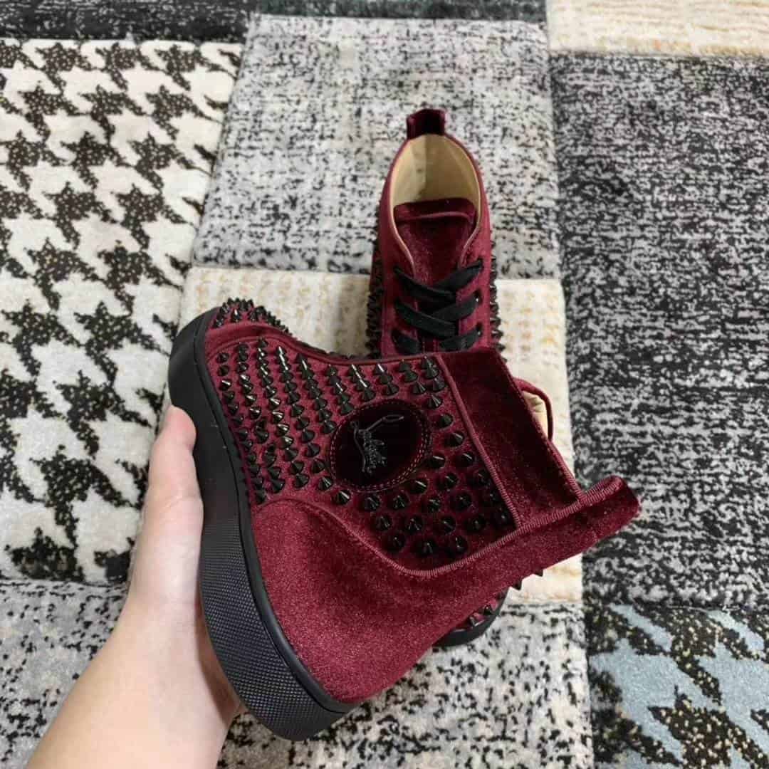 Ch**an louboutin high top sneaker