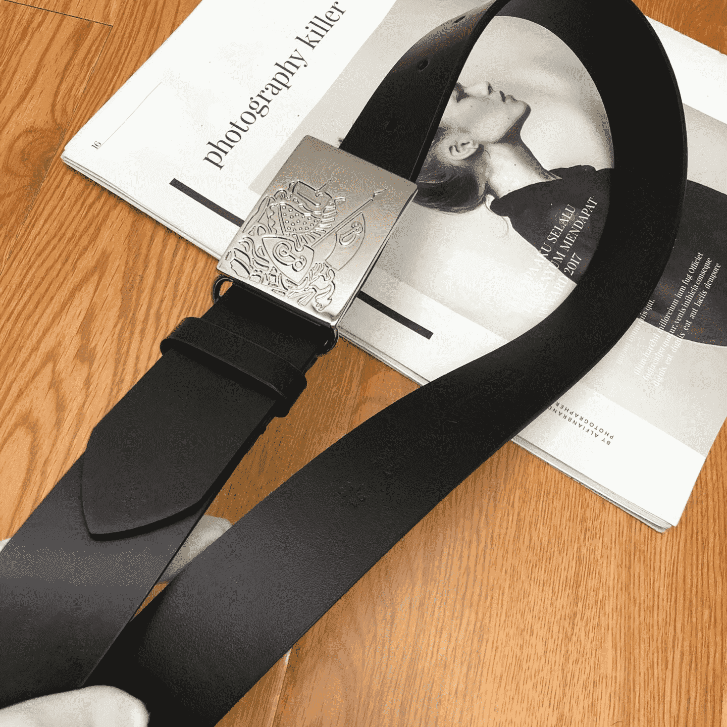 B**rry black men's luke leather belt - b24