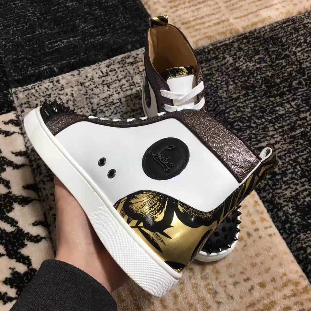 Ch**an louboutin high top sneaker - cl38