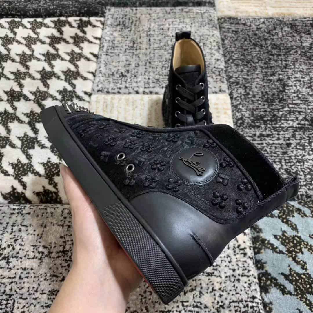 Ch**an louboutin high top sneaker - cl23