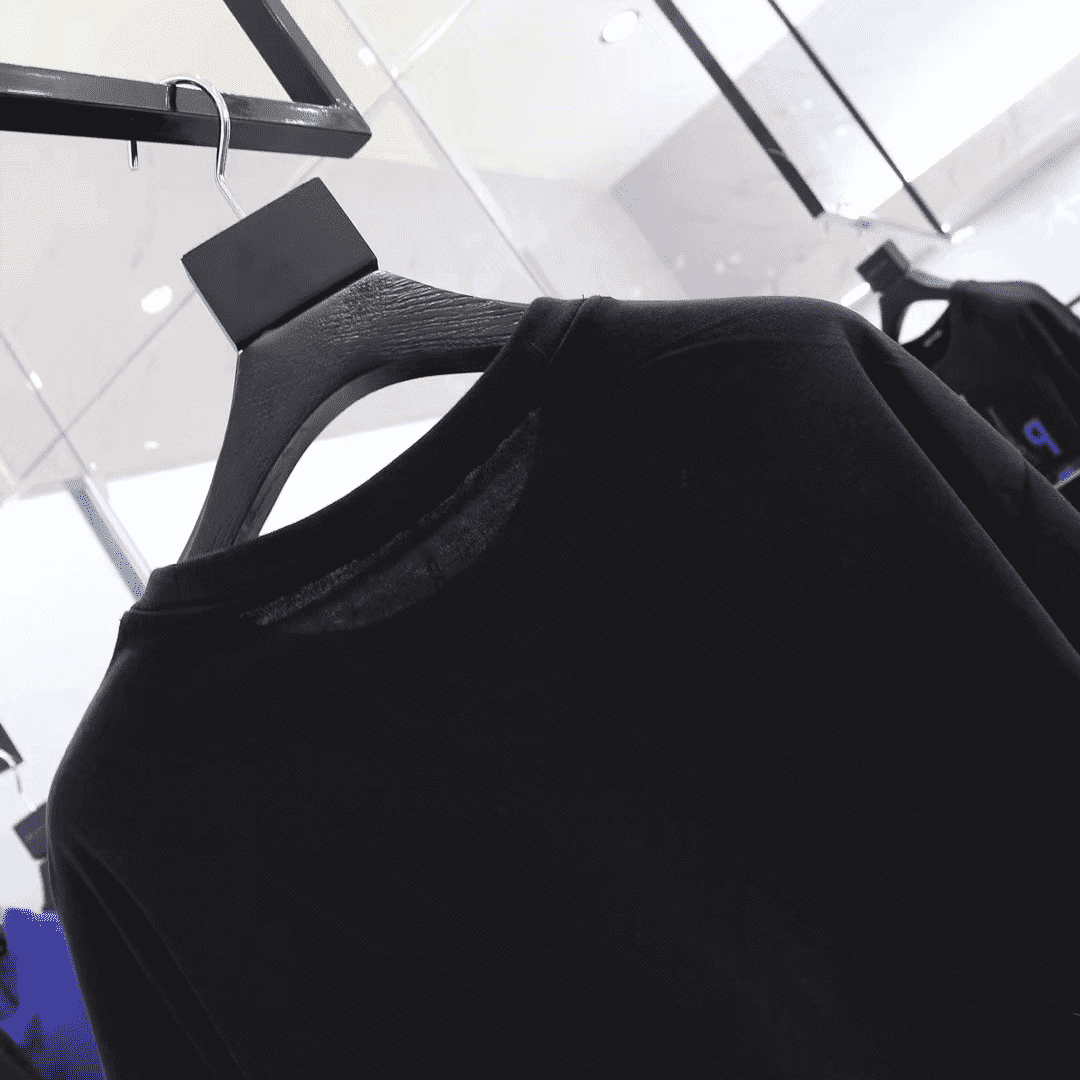 Ba*len*cia*ga men's black mode logo tee - bb42